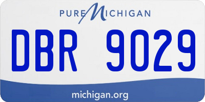 MI license plate DBR9029