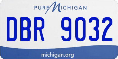 MI license plate DBR9032