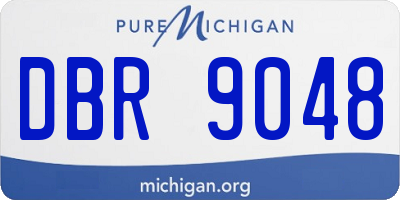 MI license plate DBR9048
