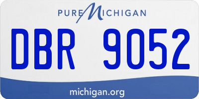 MI license plate DBR9052