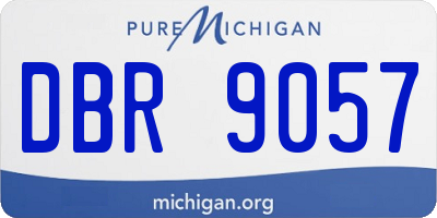 MI license plate DBR9057