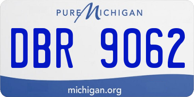 MI license plate DBR9062