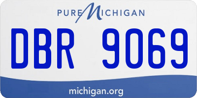 MI license plate DBR9069