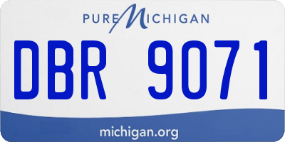 MI license plate DBR9071