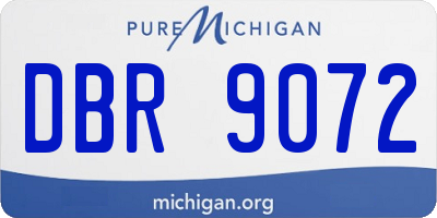 MI license plate DBR9072
