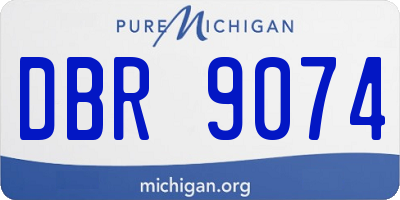MI license plate DBR9074