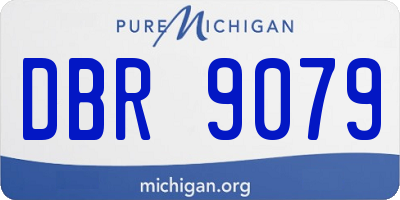 MI license plate DBR9079