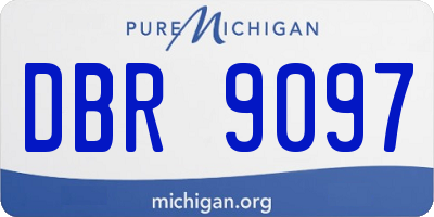 MI license plate DBR9097