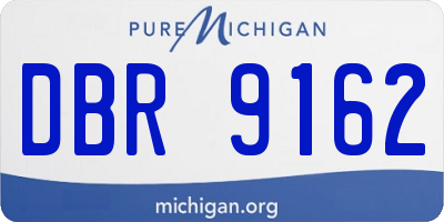 MI license plate DBR9162