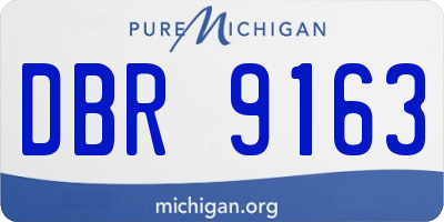 MI license plate DBR9163