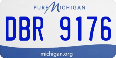 MI license plate DBR9176