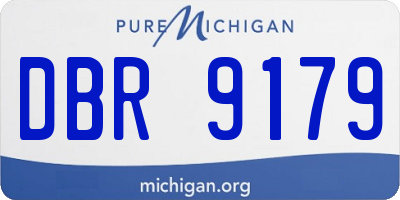 MI license plate DBR9179
