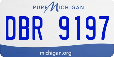 MI license plate DBR9197