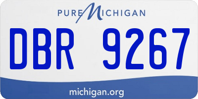 MI license plate DBR9267