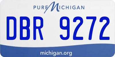 MI license plate DBR9272