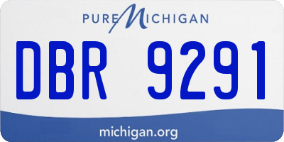 MI license plate DBR9291