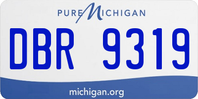 MI license plate DBR9319