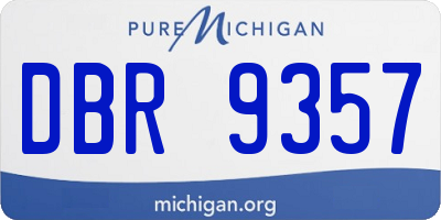 MI license plate DBR9357