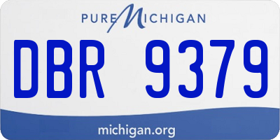 MI license plate DBR9379