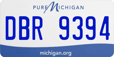 MI license plate DBR9394