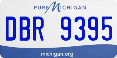 MI license plate DBR9395