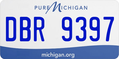 MI license plate DBR9397
