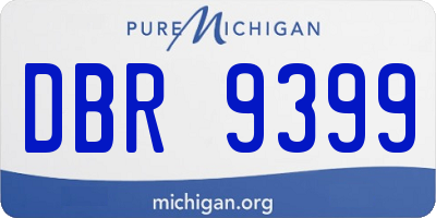 MI license plate DBR9399