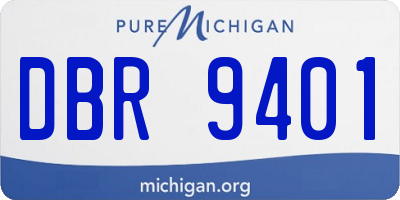 MI license plate DBR9401