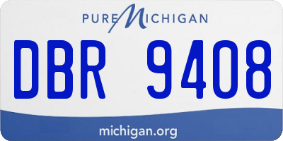 MI license plate DBR9408