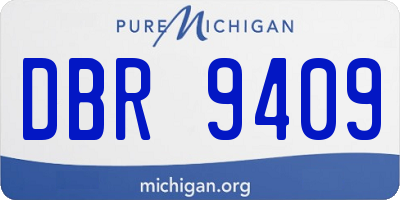 MI license plate DBR9409