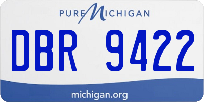 MI license plate DBR9422