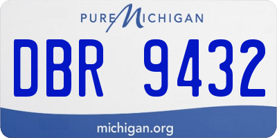 MI license plate DBR9432