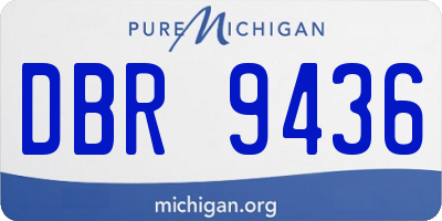 MI license plate DBR9436