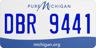 MI license plate DBR9441