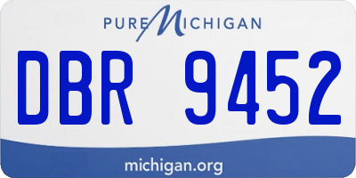 MI license plate DBR9452