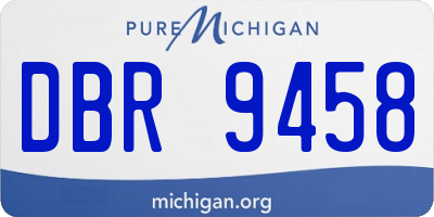 MI license plate DBR9458