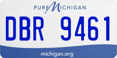 MI license plate DBR9461