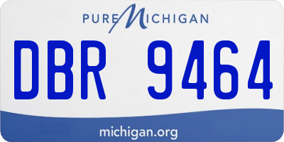 MI license plate DBR9464