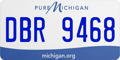 MI license plate DBR9468