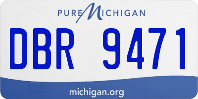 MI license plate DBR9471