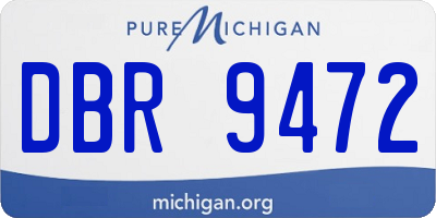 MI license plate DBR9472