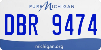 MI license plate DBR9474