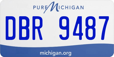 MI license plate DBR9487
