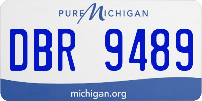 MI license plate DBR9489