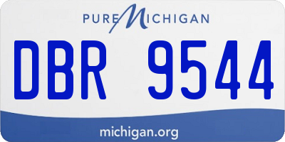 MI license plate DBR9544