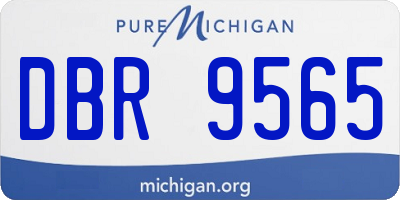 MI license plate DBR9565