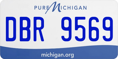MI license plate DBR9569