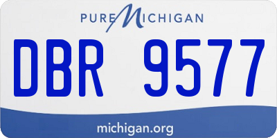 MI license plate DBR9577