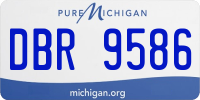 MI license plate DBR9586