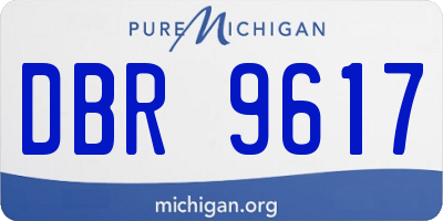 MI license plate DBR9617